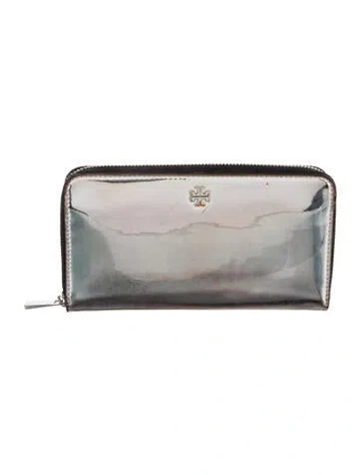 Pre-owned Tory Burch Patent Leather Continental Wallet