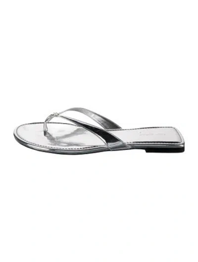 Pre-owned Tory Burch Patent Leather Flip Flops