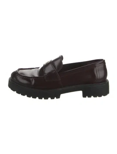 Pre-owned Tory Burch Patent Leather Loafers In Multi