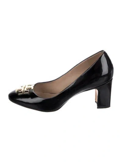 Pre-owned Tory Burch Patent Leather Pumps In Black
