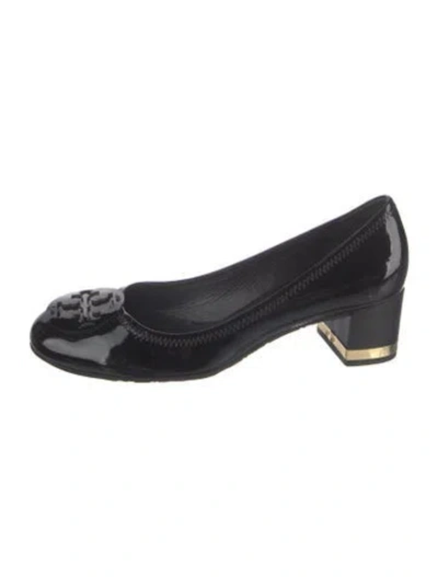 Pre-owned Tory Burch Patent Leather Pumps In Black