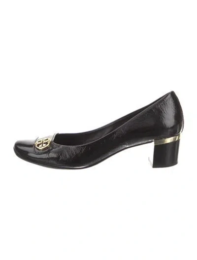 Pre-owned Tory Burch Patent Leather Pumps In Black