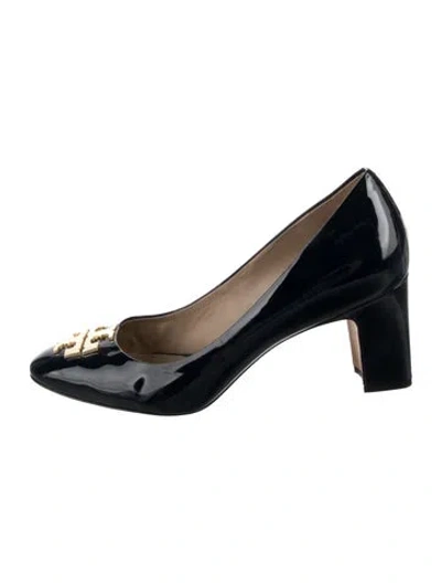 Pre-owned Tory Burch Patent Leather Pumps In Blue