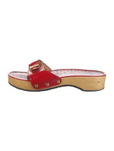 Pre-owned Tory Burch Patent Leather Slides