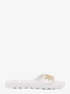 Tory Burch Patent Synthetic Leather Buckle Slide
