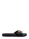 Tory Burch Patent Synthetic Leather Buckle Slide