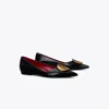 Tory Burch Patos Flat In Black