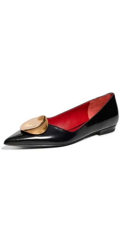 Tory Burch Patos Flat In Black
