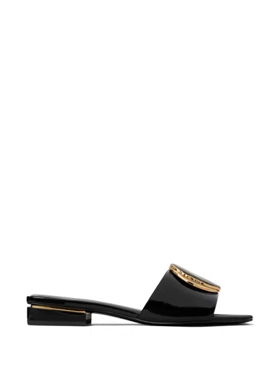 Tory Burch Patos Heeled Slides In Black