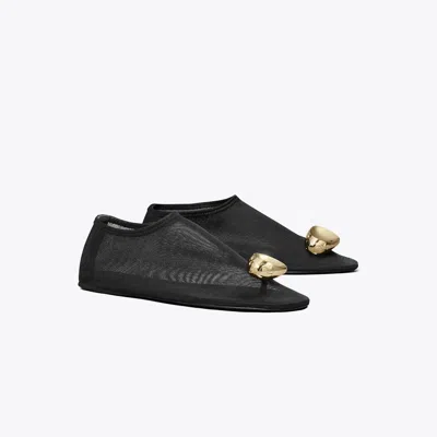 Tory Burch Patos Mesh Flat In Black