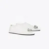 Tory Burch Patos Mesh Flat In Silver