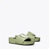 Tory Burch Patos Platform Slide Sandal In Green