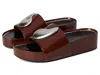Tory Burch Patos Platform Slide Sandal In Burgundy