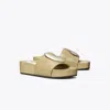 Tory Burch Patos Platform Slide In Brown