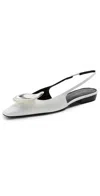 Tory Burch Patos Slingback Pumps In White