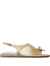 Tory Burch Patos Slingback Open-toe Sandals In Brown