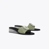Tory Burch Patos Wedge Slide In Green