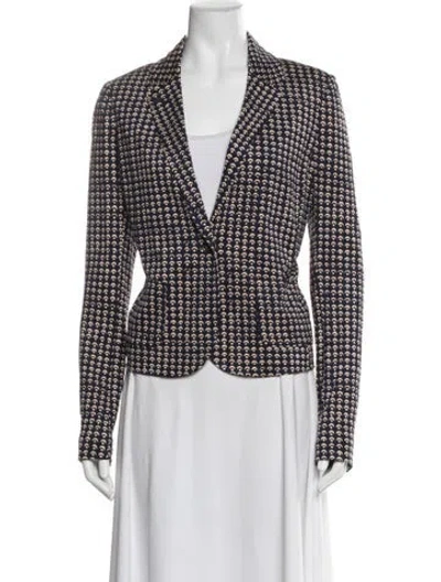 Pre-owned Tory Burch Patterned Blazer In Multi