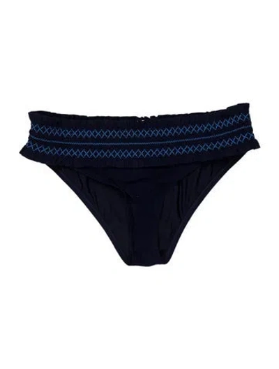 Pre-owned Tory Burch Patterned Bottoms W/ Tags In Blue