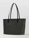 Tory Burch Patterned Canvas Shopping Bag