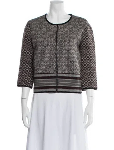 Pre-owned Tory Burch Patterned Jacket In Multi