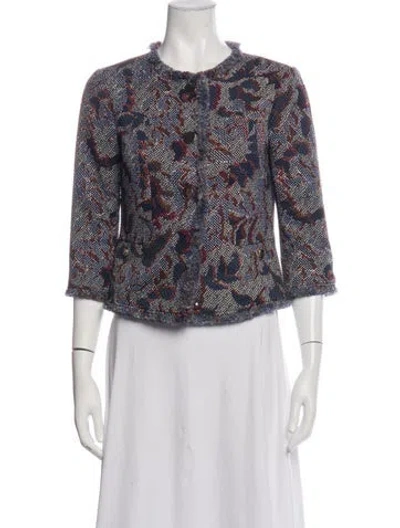 Pre-owned Tory Burch Patterned Jacket In Multicolor