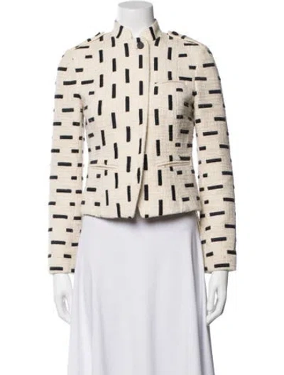 Pre-owned Tory Burch Patterned Jacket In Neutrals