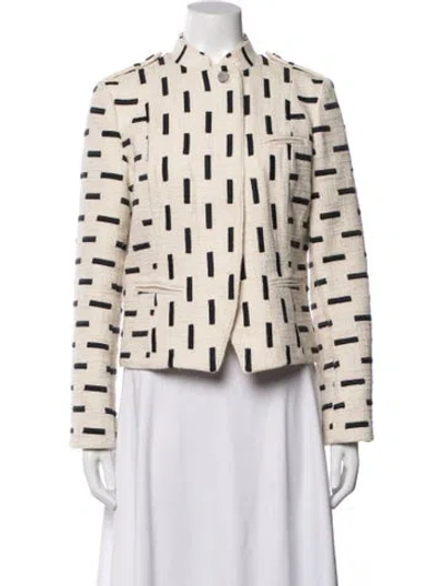 Pre-owned Tory Burch Patterned Jacket In Neutrals