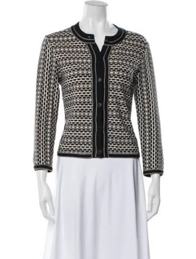 Pre-owned Tory Burch Patterned Jacket In Neutrals