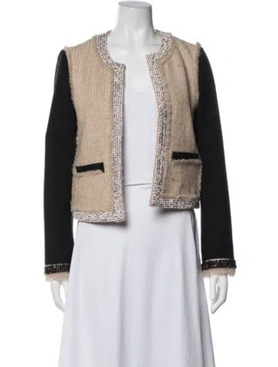 Pre-owned Tory Burch Patterned Jacket In Neutrals