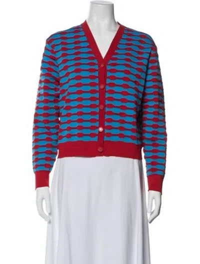 Pre-owned Tory Burch Patterned Jacket W/ Tags In Red