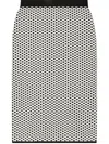 Tory Burch Patterned-jacquard Skirt In White