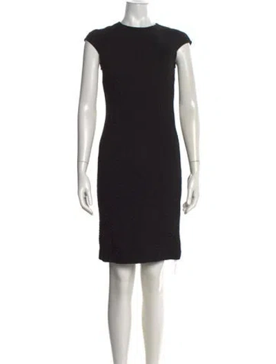 Pre-owned Tory Burch Patterned Knee-length Dress In Black