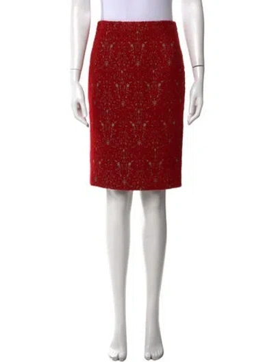 Pre-owned Tory Burch Patterned Knee-length Skirt In Neutral