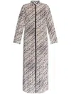 Tory Burch Side Slit Dress In 中性色
