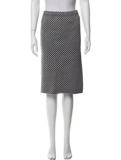 Pre-owned Tory Burch Patterned Midi Length Skirt
