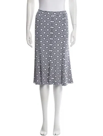 Pre-owned Tory Burch Patterned Midi Length Skirt In Multi