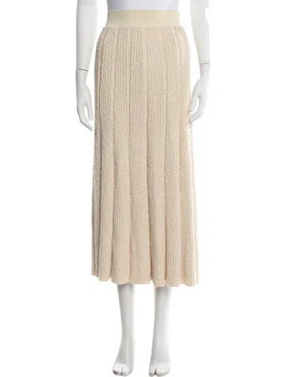 Pre-owned Tory Burch Patterned Midi Length Skirt In Neutrals
