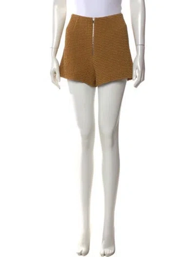 Pre-owned Tory Burch Patterned Mini Shorts In Multicolor