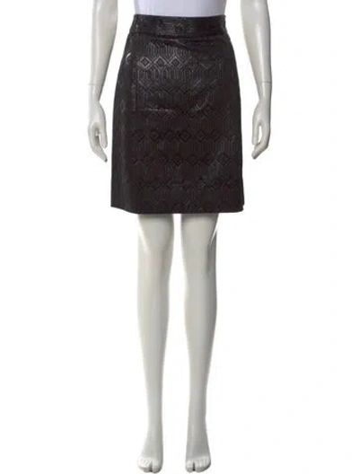 Pre-owned Tory Burch Patterned Mini Skirt In Multi