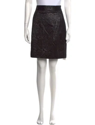 Pre-owned Tory Burch Patterned Mini Skirt In Multi