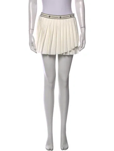 Pre-owned Tory Burch Patterned Mini Skirt In Neutrals