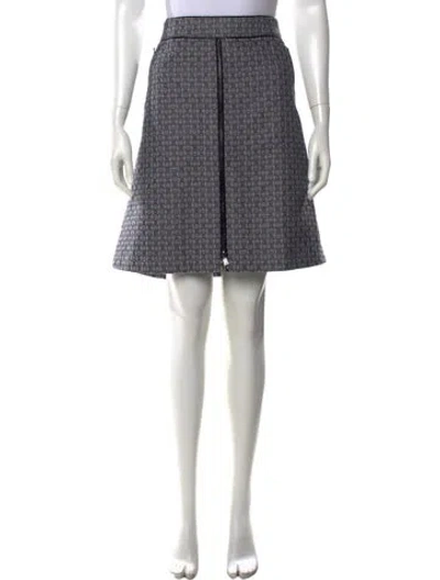 Pre-owned Tory Burch Patterned Mini Skirt W/ Tags In Neutrals