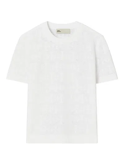 TORY BURCH PATTERNED SHORT-SLEEVE TOP