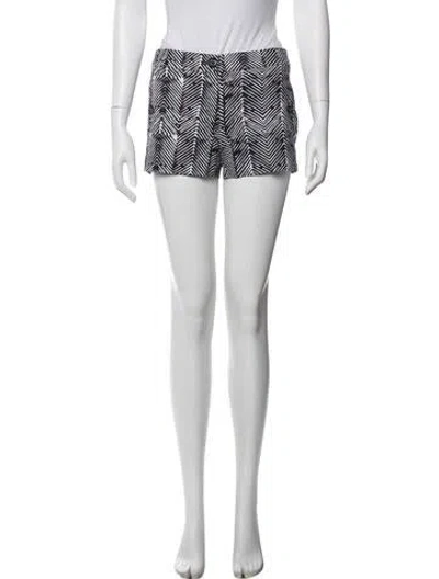 Pre-owned Tory Burch Patterned Shorts In Blue