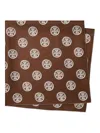 Tory Burch Patterned Silk Pareo In Brown