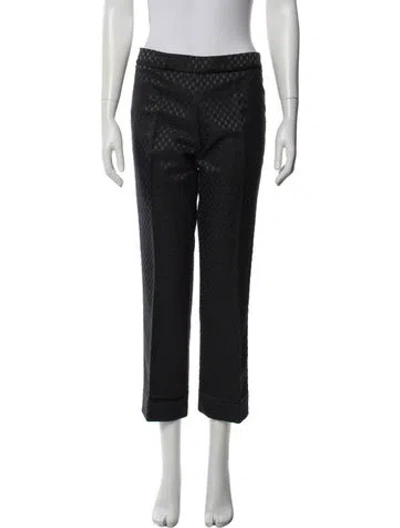 Pre-owned Tory Burch Patterned Straight Leg Pants W/ Tags In Blue