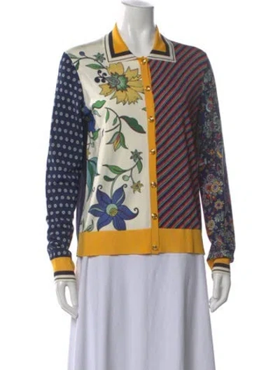Pre-owned Tory Burch Patterned Sweater In Multi