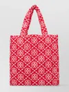 Tory Burch Patterned Tote Bag Top Handles In Red