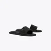 Tory Burch Pavé Double T Burch Slide In Animal Print
